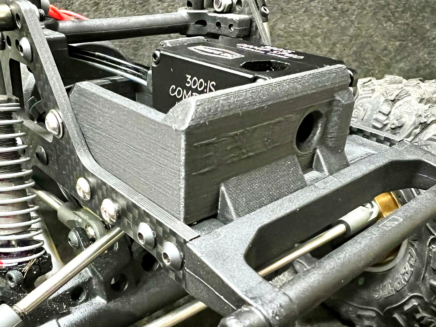 3D for VRD Winch Battery Mount up to 850mah 3s or 650mah 4s