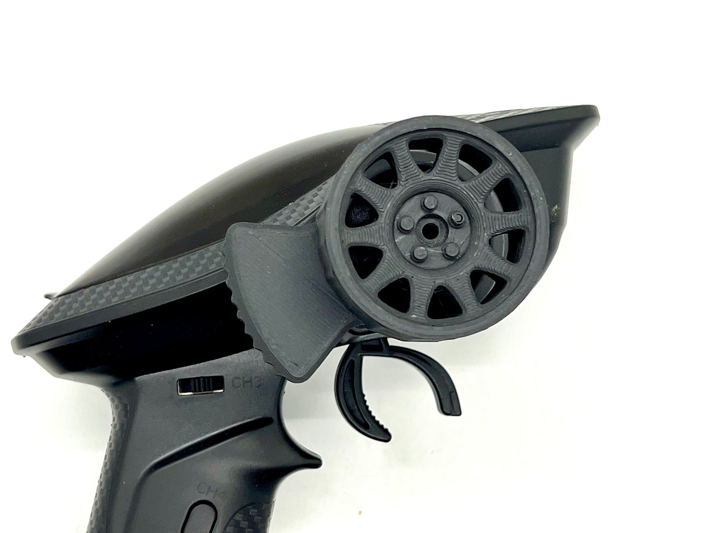 3D Thumb Adapter for Redcat Ascent 18 transmitter Black