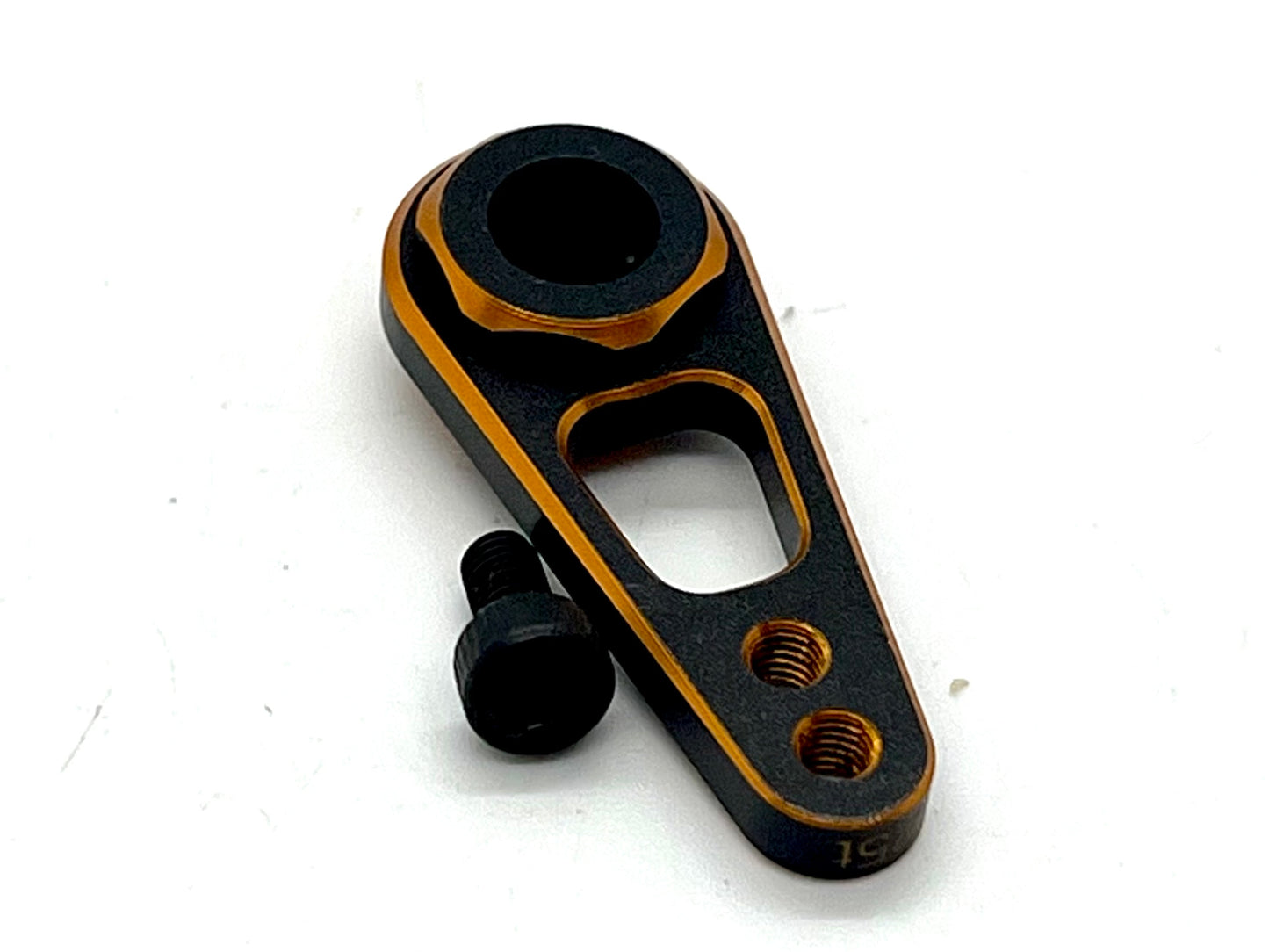 25 Spline Servo Horn by VGRC NON CLAMPING Black/Orange