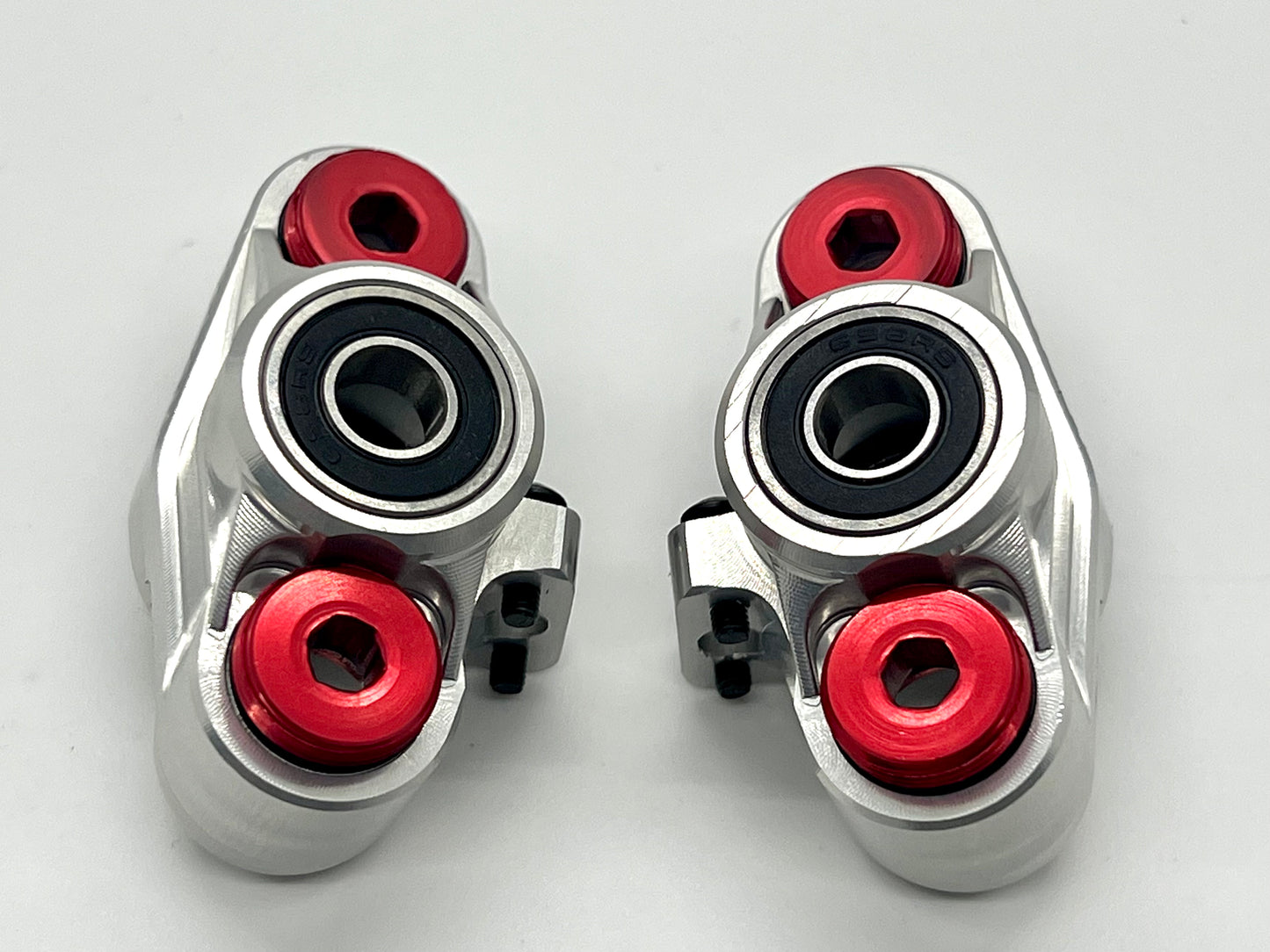 Vitavon Arrma 6S Kraton Outcast Notorious Front Hubs CNC aluminum 7075 Silver