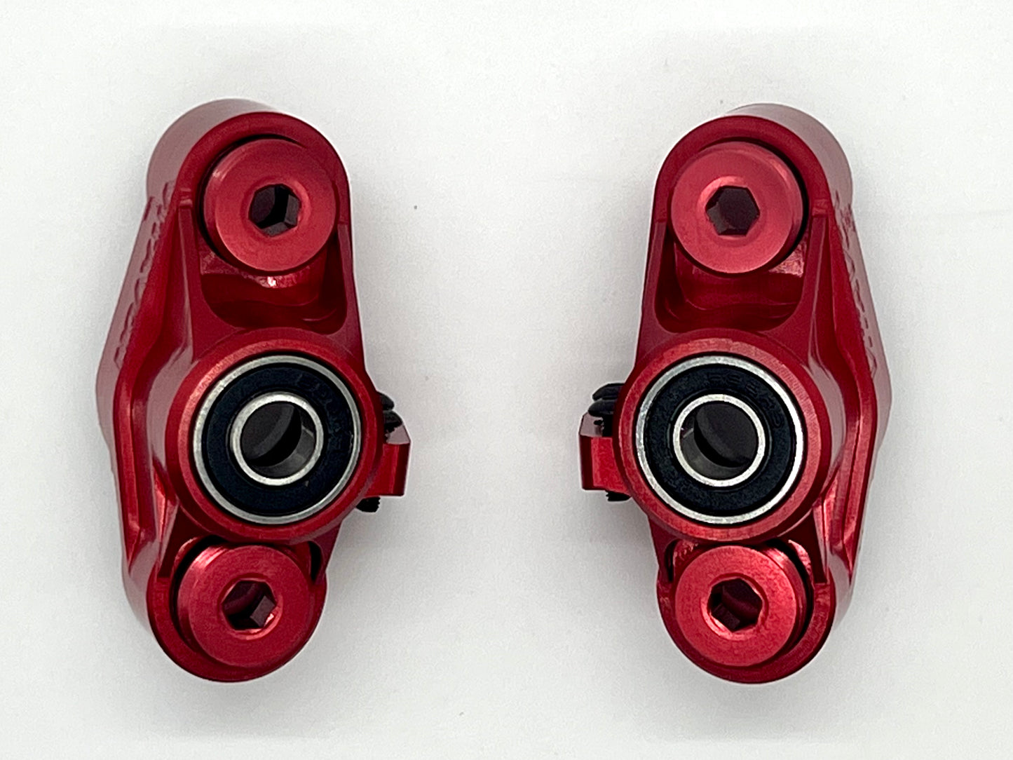 Vitavon Arrma 6S Kraton Outcast Notorious Front Hubs CNC aluminum 7075 Red