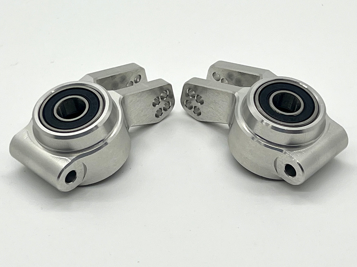 Vitavon Arrma 6S Mojave Typhon Fireteam Infraction REAR Hubs CNC aluminum 7075 Silver