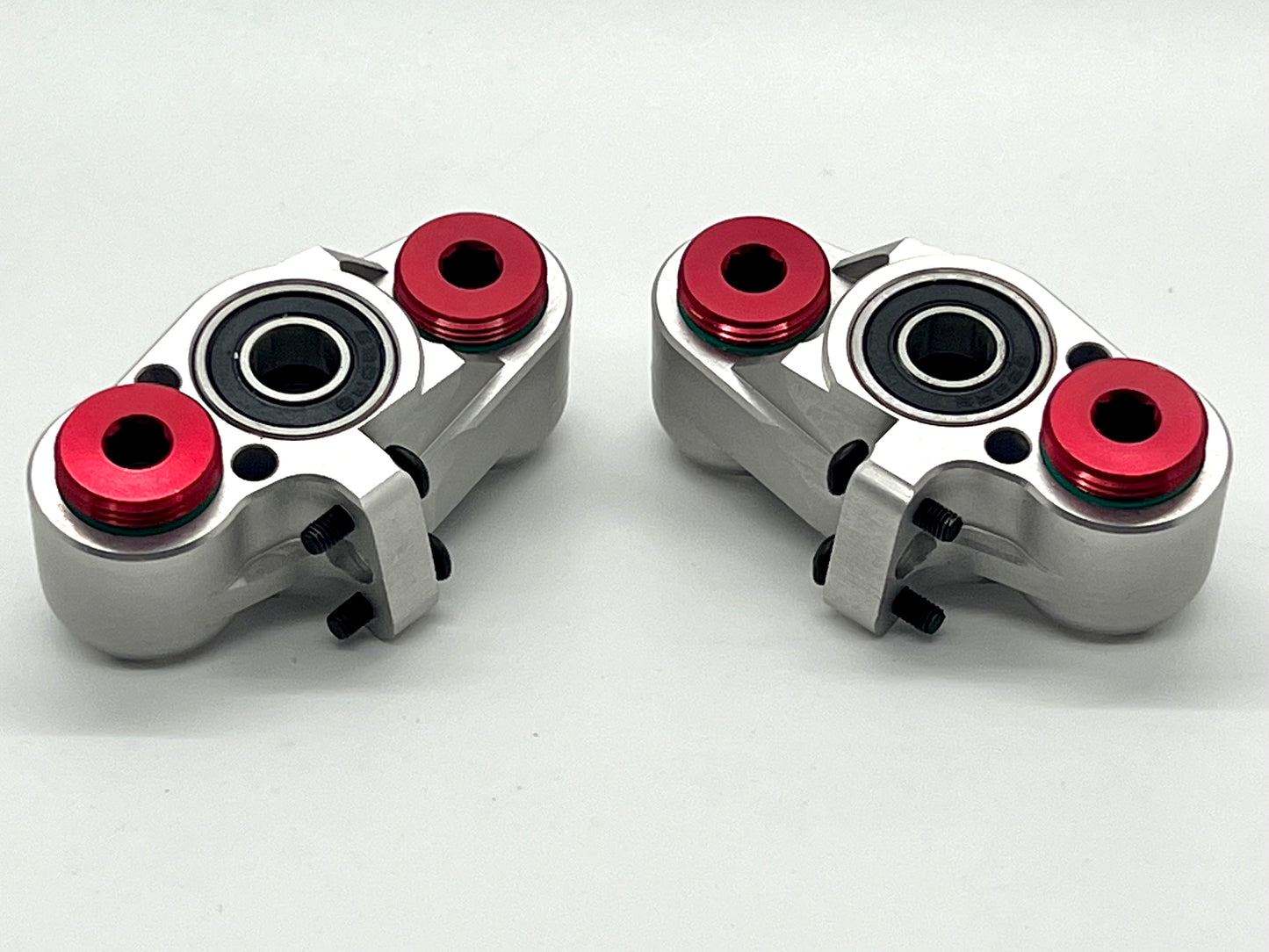 Vitavon Arrma 6S Mojave Typhon Fireteam Infraction Front Hubs CNC aluminum 7075 Silver
