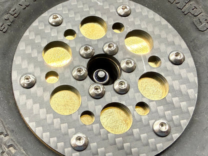 POLISHED Exocaged Brass Faces for Amazon Carbon 2.2 beadlocks