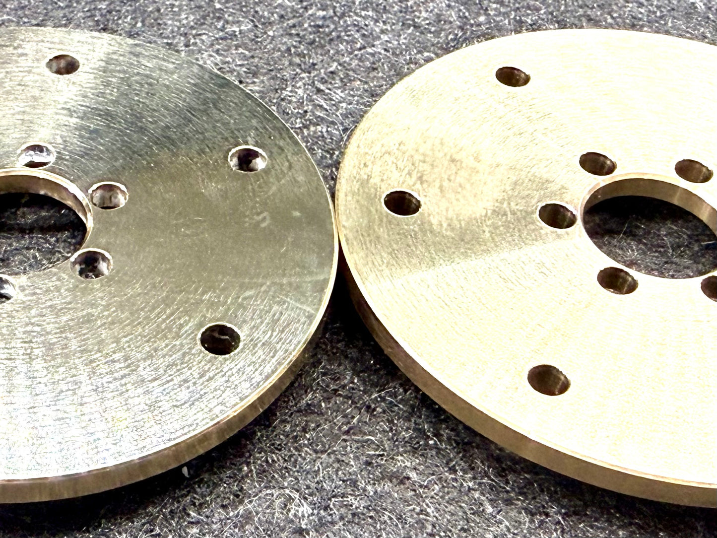 POLISHED Exocaged Brass Faces for Amazon Carbon 1.9 beadlocks
