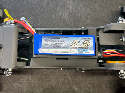 Trail X Longitudinal CENTER Battery mount for 2200 mah batteries