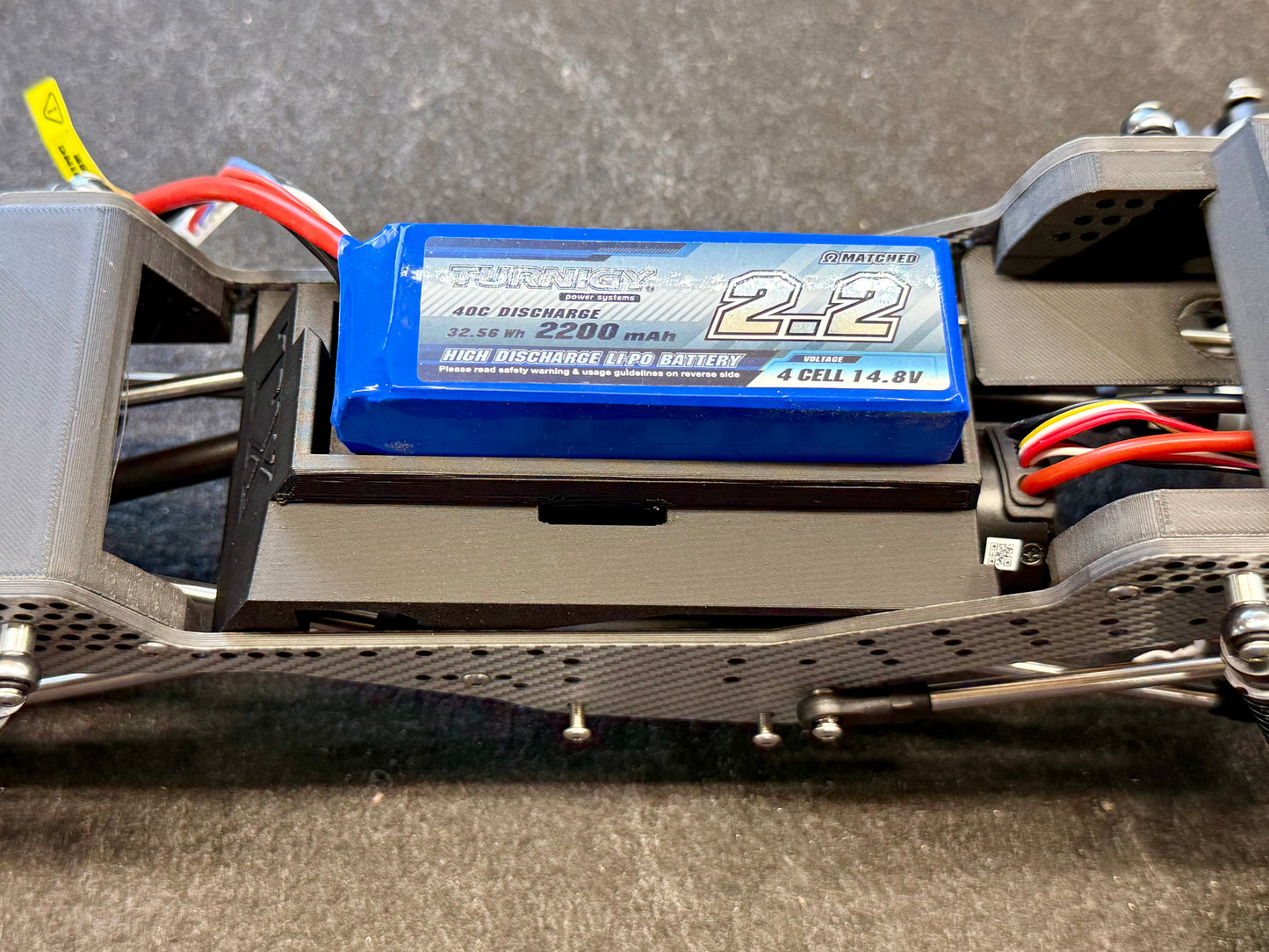 Trail X Longitudinal CENTER Battery mount for 2200 mah batteries