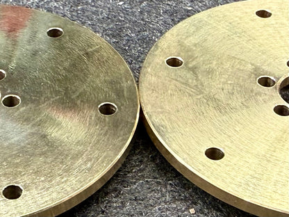 POLISHED Exocaged Brass Faces for Amazon Carbon 2.2 beadlocks
