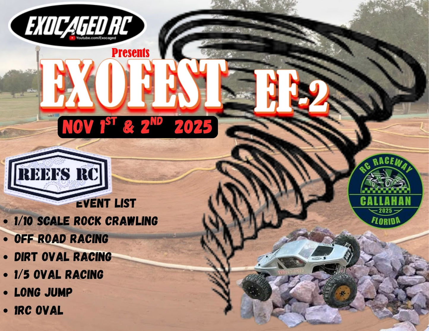 EXOFEST EF-2 TICKETS NOVEMBER 1-2 CALLAHAN RACEWAY