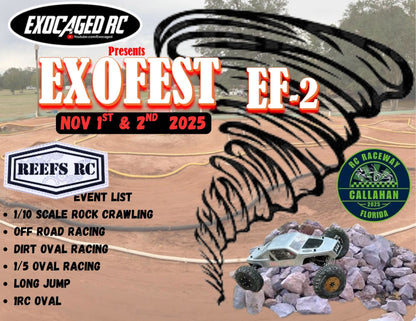 EXOFEST EF-2 TICKETS NOVEMBER 1-2 CALLAHAN RACEWAY