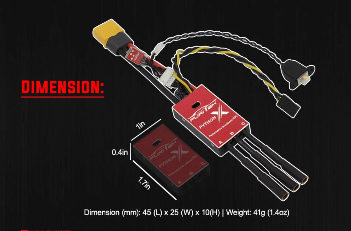 Furitek Python X 1/10 FOC Crawler ESC