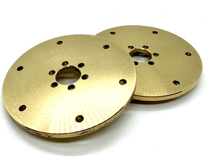 POLISHED Exocaged Brass Faces for Amazon Carbon 2.2 beadlocks