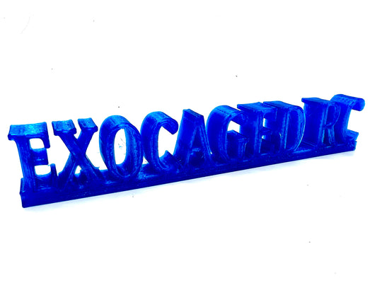 3D TPU Exocaged Paper Weight BLUE
