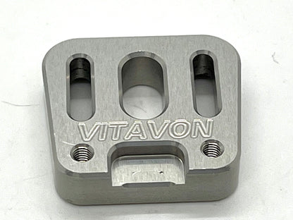 VITAVON CNC 7075 1/5 Scale Servo Mount for Axial SCX6 Trail Honcho Silver