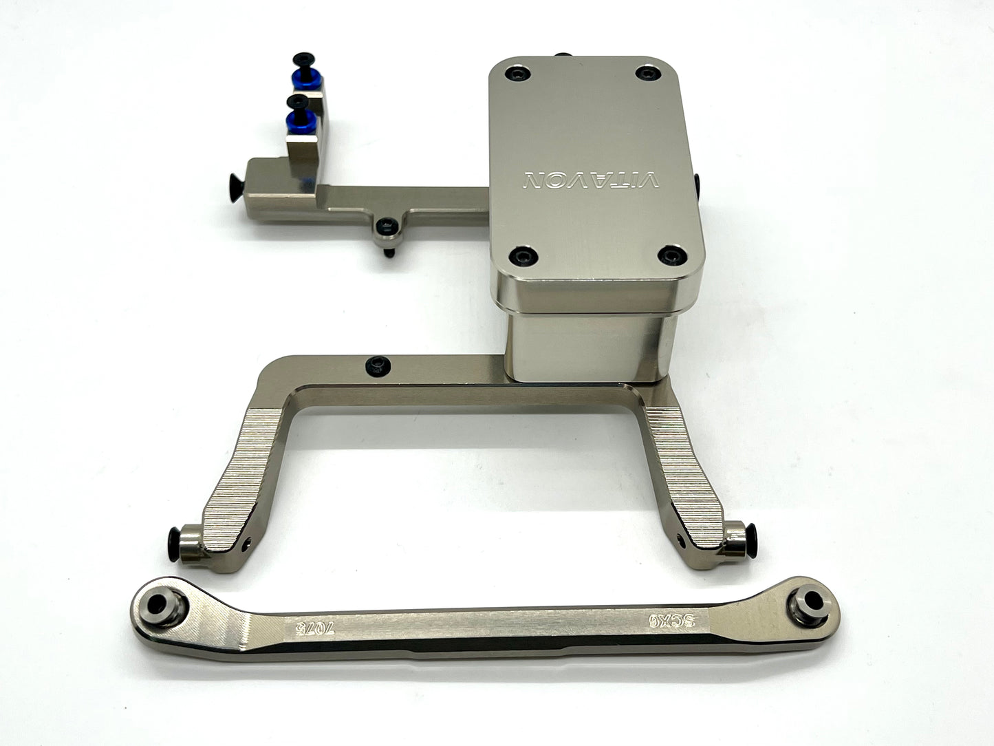 Vitavon SCX6 Servo / Receiver mount V2 Silver