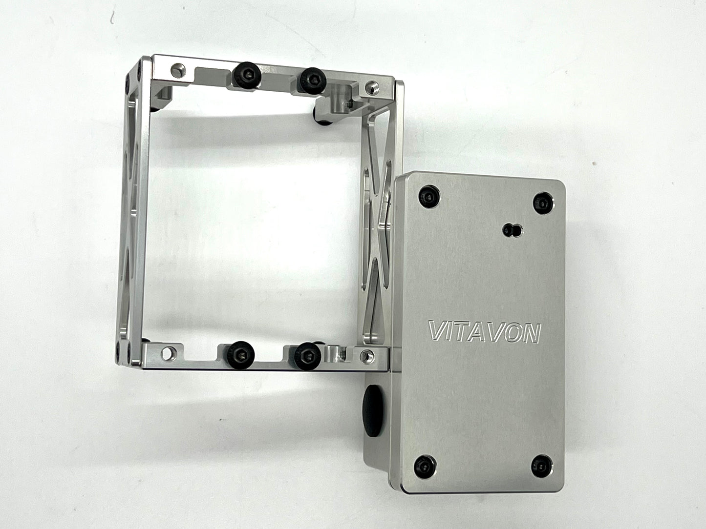 VITAVON LOSI DBXL E2.0 CNC Aluminum Servo Mount & Reciever Case silver