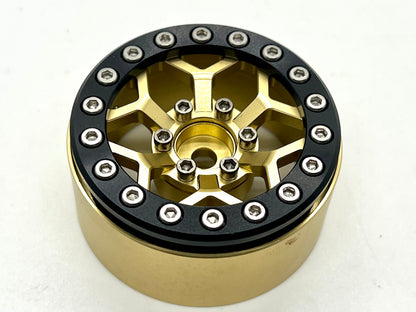 Vitavon 1.9 Beadlock Wheels Gold/Black
