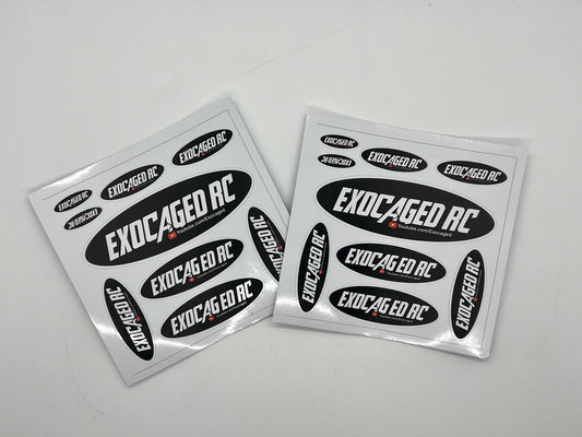 Exocaged RC Sticker Assortment Sheets