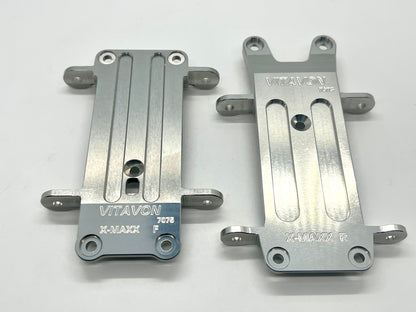 VITAVON Aluminum #7075 Front Rear Tie Bar Pin Mount for X MAXX XRT SILVER