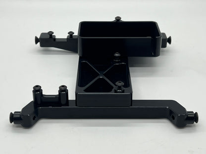 VITAVON SCX6 CNC Aluminum 7075 V1 ESC Tray & Servo Mount Black