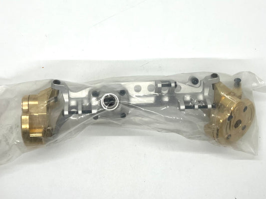 VITAVON CNC Aluminum 7075 with Brass Front/Rear axle housing set for Axial SCX10 III