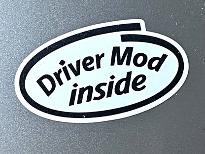 Driver Mod Inside Sticker