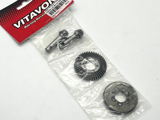 VITAVON SCX 6 HD steel Ring & Pinion Spiral cut Bevel Gear for Axial SCX6 12/43T