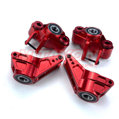 Vitavon Kraton 8S CNC Alu7075 front knuckle+Rear Hub for Arrma Kraton 8S 1/5 red